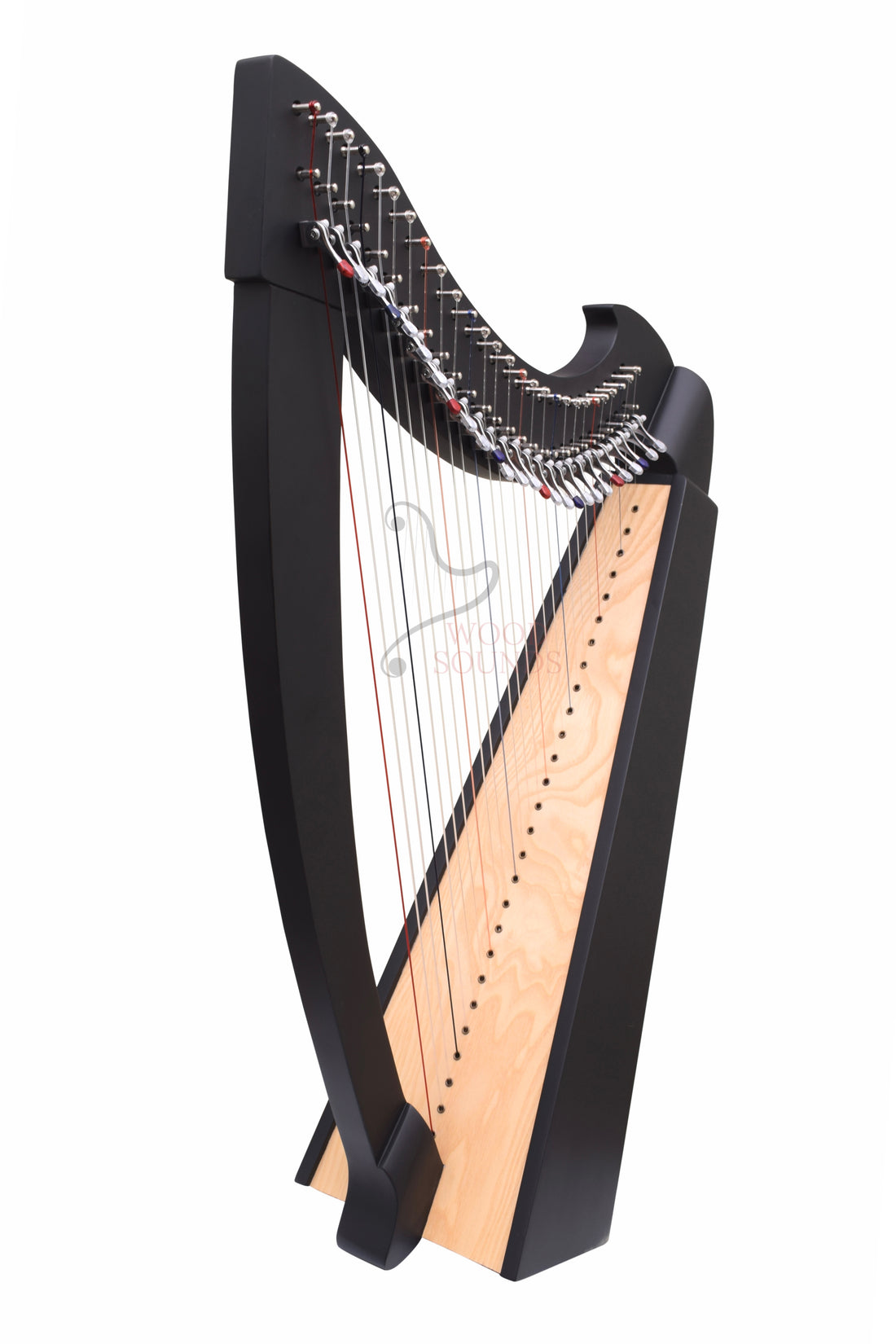 27 String Celtic Lever Harp – Handmade Black Mahogany Folk Harp