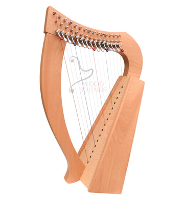 15 String Lever Harp – Handmade Beechwood - Aurelia 15