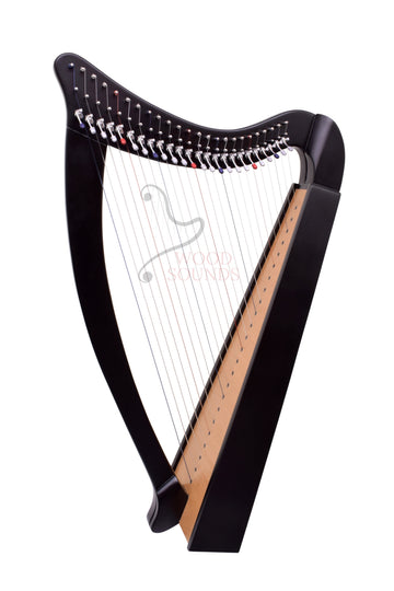 24 String Celtic Lever Harp – Handmade Solid Mahogany - Aria 24