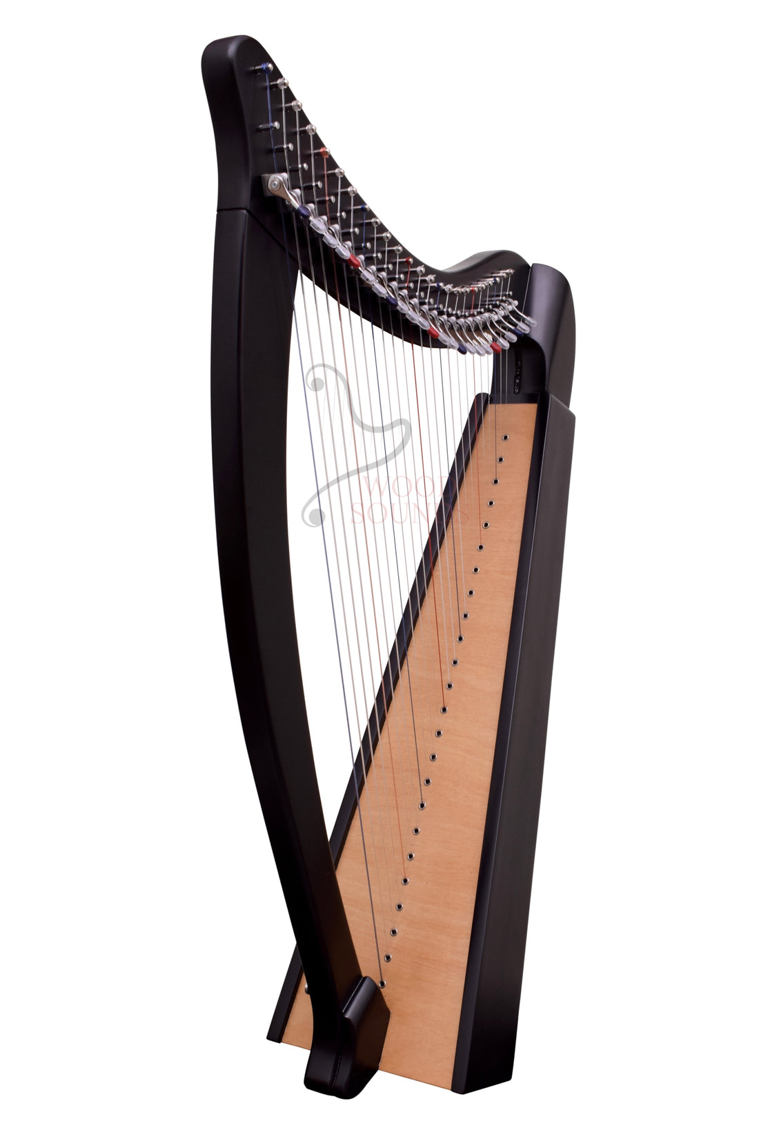 24 String Celtic Lever Harp – Handmade Solid Mahogany - Aria 24